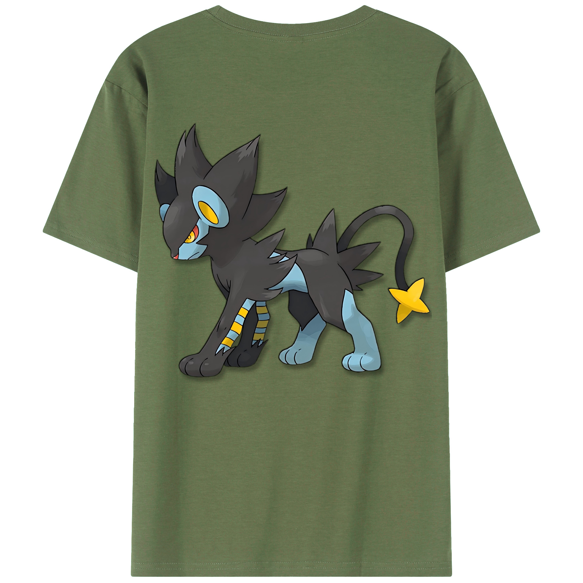 （画像用） Digimon デジタルモンスター/デジモン 綿100％ メンズ半袖Tシャツ（バックプリント） 通気性
